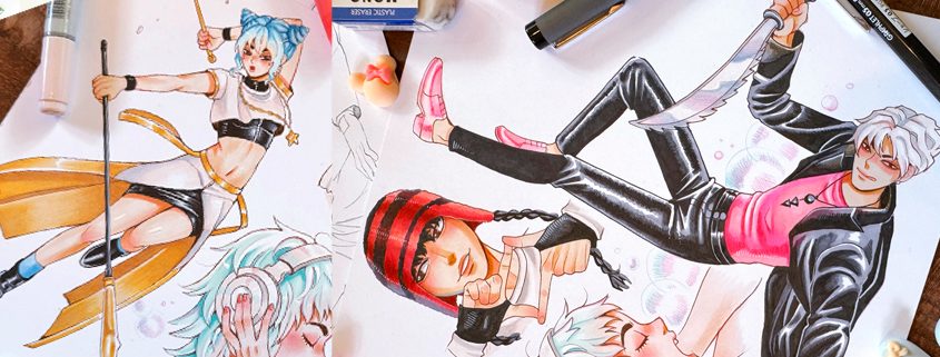 K-POP HEREOS und Demon Hunters Zeichenworkshop