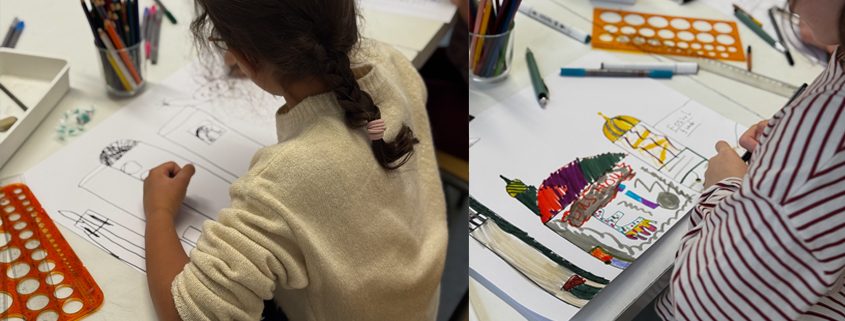 Zeichenworkshop für Kinder bei studio linea in Wien