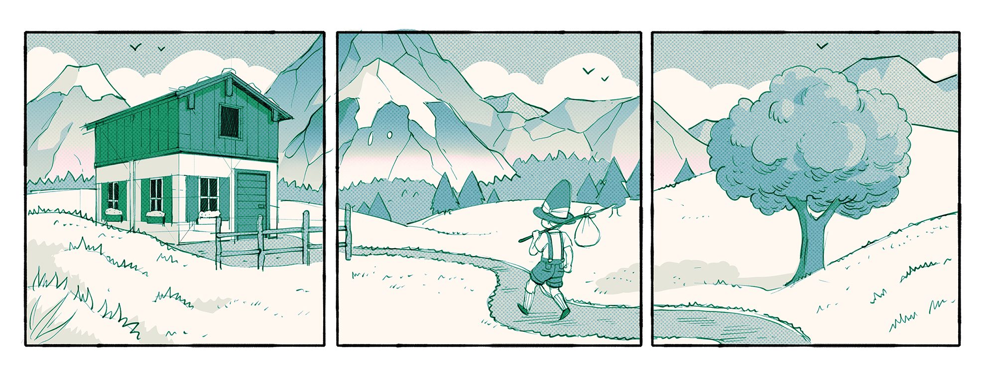 Comic Hintergründe und Paneling