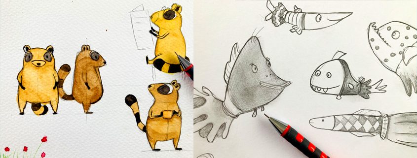 Zeichenkurs für Kinder bei studio linea in Wien